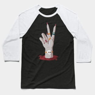 Zombie comes out of the grave in peace Baseball T-Shirt